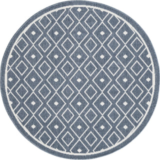 Unique Loom Outdoor Trellis OWE-OTRS1 Navy Blue Area Rug