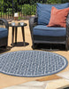 Unique Loom Outdoor Trellis OWE-OTRS1 Navy Blue Area Rug