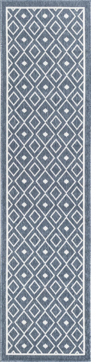 Unique Loom Outdoor Trellis OWE-OTRS1 Navy Blue Area Rug