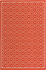 Unique Loom Outdoor Trellis OWE-OTRS1 Rust Red Area Rug