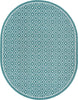 Unique Loom Outdoor Trellis OWE-OTRS1 Teal Area Rug