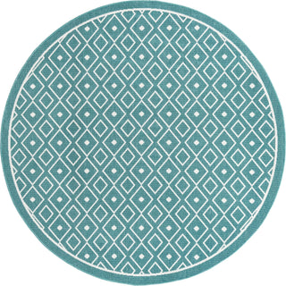 Unique Loom Outdoor Trellis OWE-OTRS1 Teal Area Rug