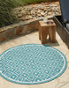 Unique Loom Outdoor Trellis OWE-OTRS1 Teal Area Rug