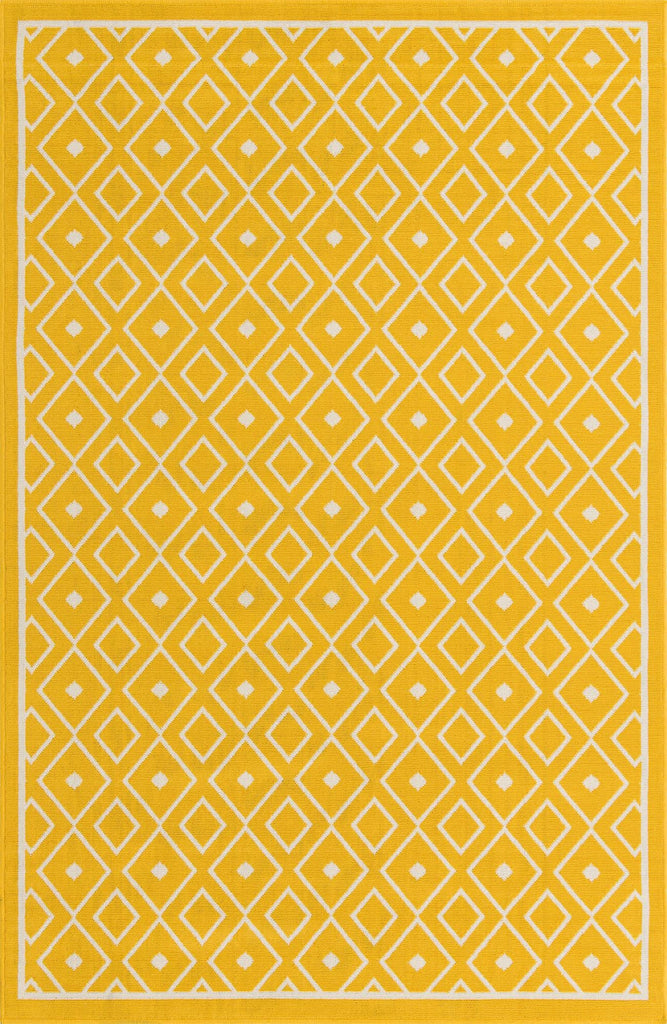 Unique Loom Outdoor Trellis OWE-OTRS1 Yellow Area Rug