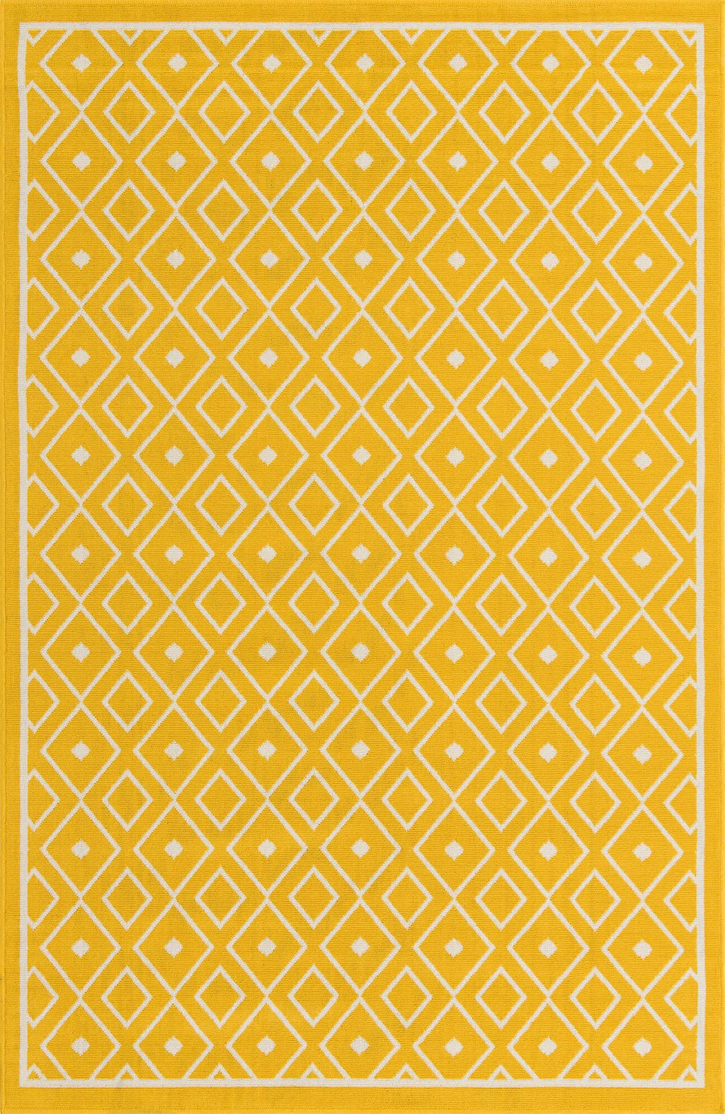 Unique Loom Outdoor Trellis OWE-OTRS1 Yellow Area Rug – Incredible Rugs ...