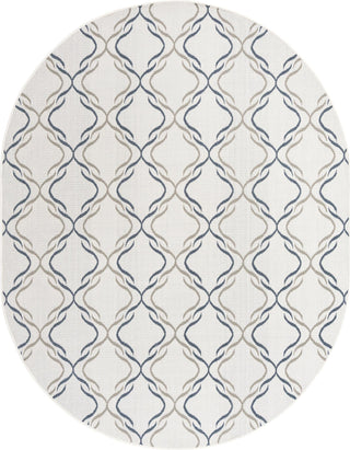 Unique Loom Outdoor Trellis OWE-OTRS2 Navy Blue Area Rug