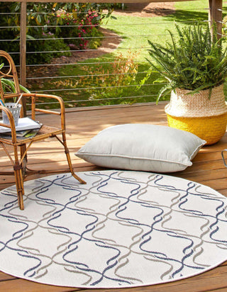 Unique Loom Outdoor Trellis OWE-OTRS2 Ivory Area Rug