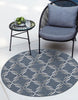 Unique Loom Outdoor Trellis OWE-OTRS2 Navy Blue Area Rug