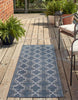 Unique Loom Outdoor Trellis OWE-OTRS2 Navy Blue Area Rug