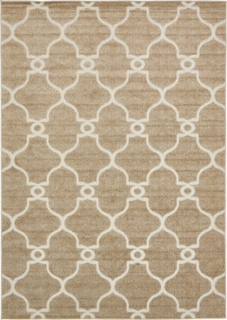 Unique Loom Outdoor Trellis T-AHENK-LAGOS-F019A Light Brown Area Rug