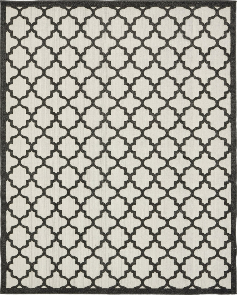 Unique Loom Outdoor Trellis T-AHENK-LAGOS-F768A Black Area Rug