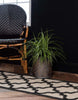 Unique Loom Outdoor Trellis T-AHENK-LAGOS-F768A Black Area Rug