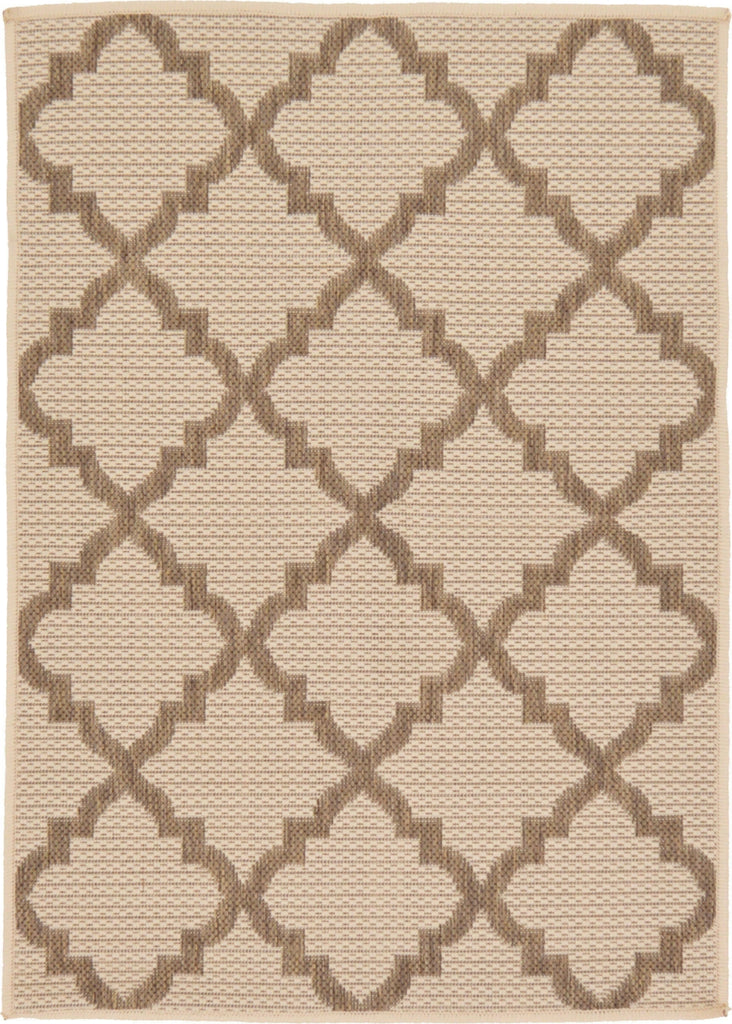 Unique Loom Outdoor Trellis T-KOZA-20423A Beige Area Rug