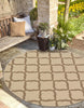 Unique Loom Outdoor Trellis T-KOZA-20423A Beige Area Rug