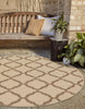 Unique Loom Outdoor Trellis T-KOZA-20423A Beige Area Rug