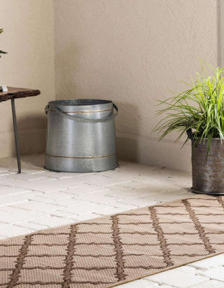 Unique Loom Outdoor Trellis T-KOZA-20423A Beige Area Rug