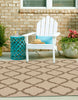 Unique Loom Outdoor Trellis T-KOZA-20423A Beige Area Rug