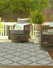 Unique Loom Outdoor Trellis T-KOZA-20423A Gray Area Rug