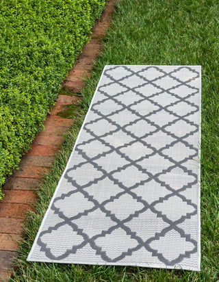 Unique Loom Outdoor Trellis T-KOZA-20423A Gray Area Rug