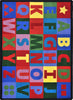 Joy Carpets Kid Essentials Oversize Alphabet Multi Area Rug