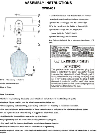 Surya Owaka OWK-001 Lamp Assembly