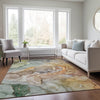 Dalyn Odyssey OY1 Taupe Machine Washable Area Rug Lifestyle Image Feature