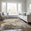 Dalyn Odyssey OY4 Taupe Machine Washable Area Rug Lifestyle Image Feature