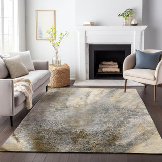 Dalyn Odyssey OY5 Taupe Machine Washable Area Rug Lifestyle Image Feature