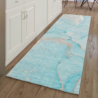 Dalyn Odyssey OY7 Teal Machine Washable Area Rug