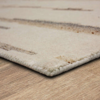 Karastan Forsyth Park Oyster Creek Ivory Beige Area Rug Corner Image