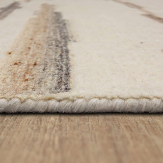 Karastan Forsyth Park Oyster Creek Ivory Beige Area Rug Detail Image