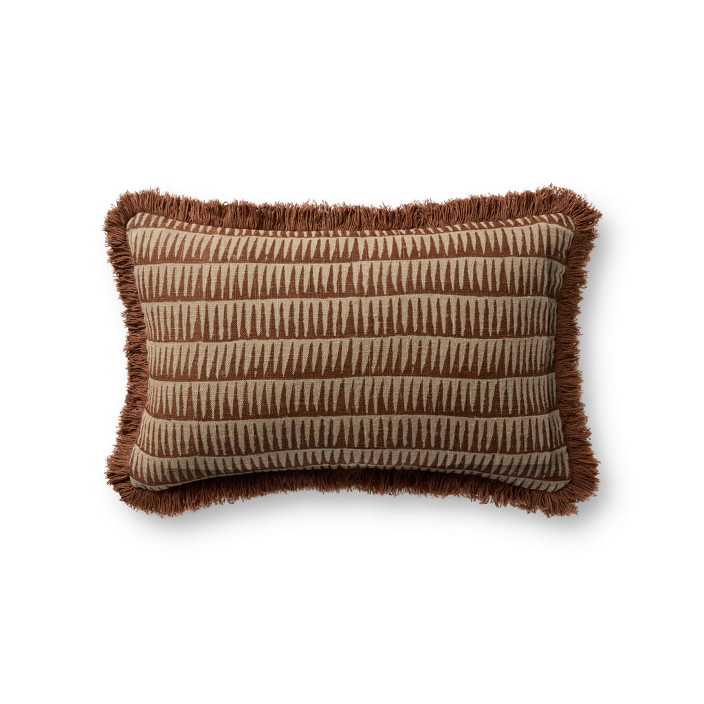 Loloi Pillow PLL0202 Natural / Rust main image