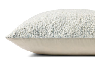 Loloi II Pillow PLL0192 Ivory / Blue Corner Image