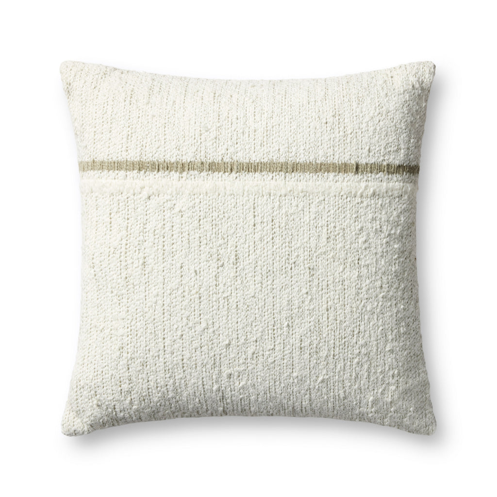 Loloi II Pillow PLL0192 Ivory / Moss main image