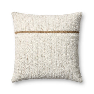Loloi Pillows PLL0192 Ivory / Rustic Brown Main Image