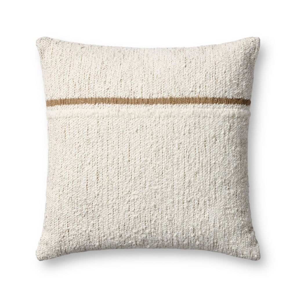 Loloi II Pillow PLL0192 Ivory / Rustic Brown main image