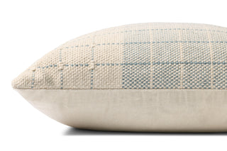 Loloi II Pillow PLL0193 Blue / Natural Corner Image