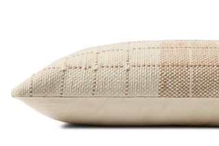 Loloi II Pillow PLL0193 Natural / Rust Corner Image