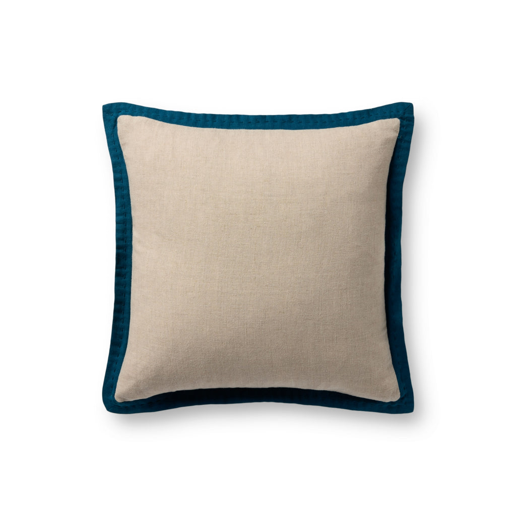 Loloi Pillow PLL0197 Natural / Blue main image