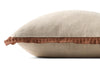 Loloi Pillow PLL0197 Natural / Brown Corner Image
