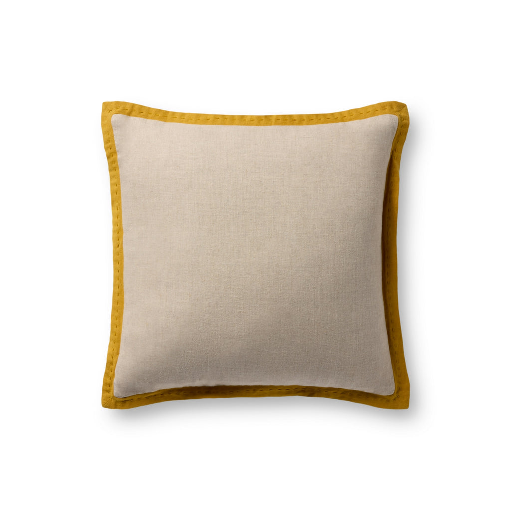 Loloi Pillows PLL0197 Natural / Mustard main image