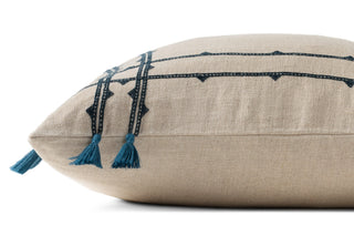 Loloi Pillows PLL0201 Natural / Blue Main Image