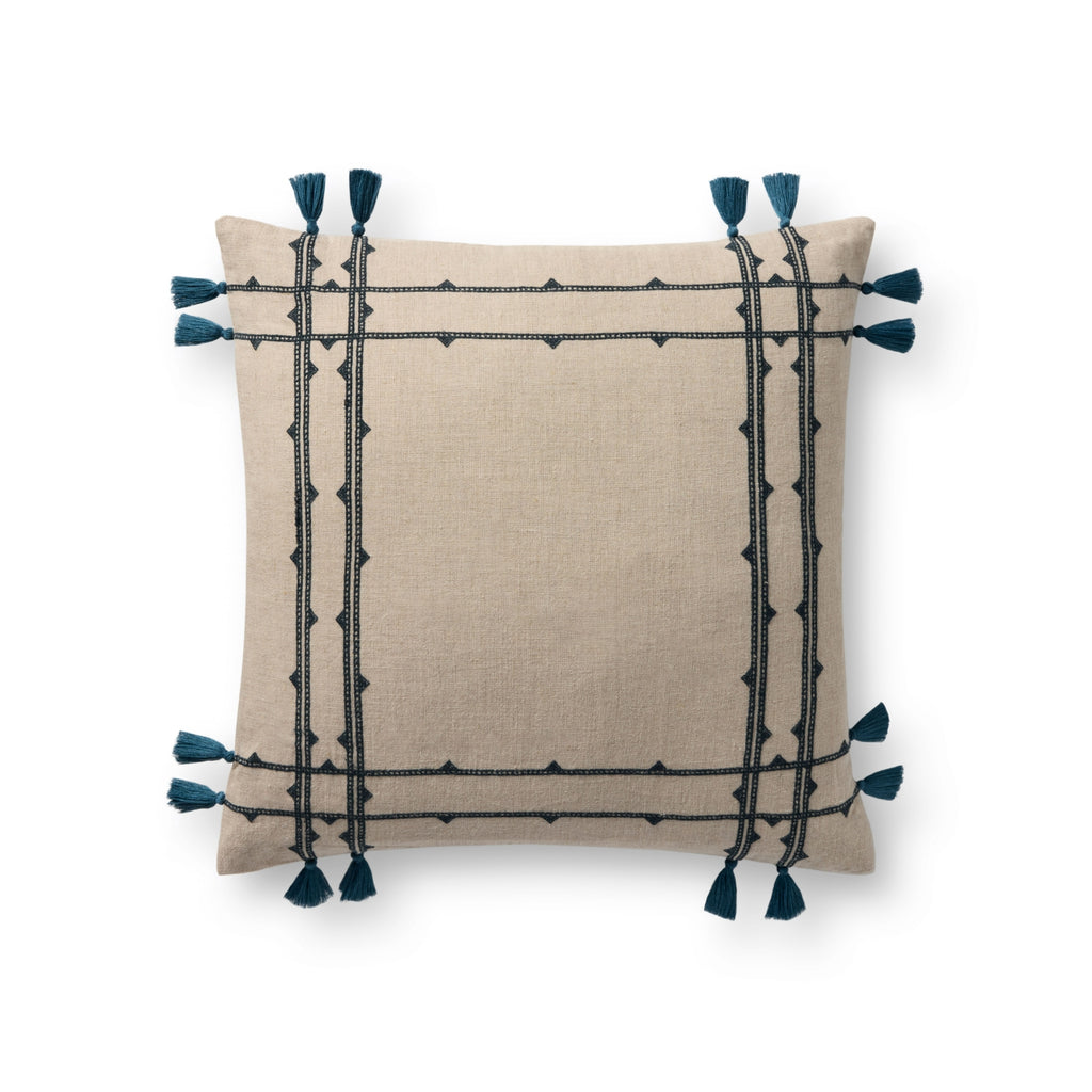 Loloi Pillows PLL0201 Natural / Blue main image
