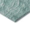 Dalyn Pacifica PA1 Aqua Machine Washable Area Rug Corner Image