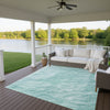 Dalyn Pacifica PA1 Aqua Machine Washable Area Rug Outdoor Lifestyle Image Feature