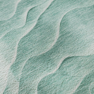 Dalyn Pacifica PA1 Aqua Machine Washable Area Rug Swatch Image