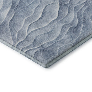 Dalyn Pacifica PA1 Denim Machine Washable Area Rug Corner Image