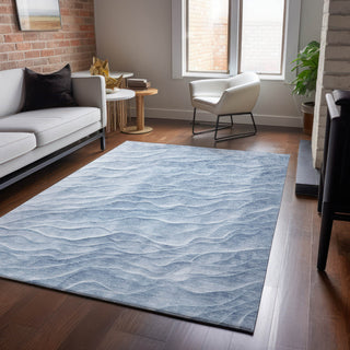 Dalyn Pacifica PA1 Denim Machine Washable Area Rug Lifestyle Image Feature