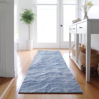 Dalyn Pacifica PA1 Denim Machine Washable Area Rug Runner Lifestyle Image Feature