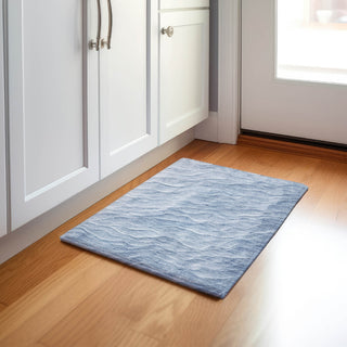 Dalyn Pacifica PA1 Denim Machine Washable Area Rug Scatter Lifestyle Image Feature